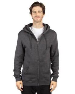 Threadfast 320Z - Unisex Ultimate Fleece Full-Zip Hooded Sweatshirt -Wordans Shop 1042911 big