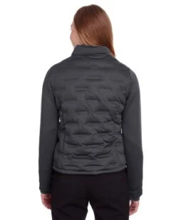 North End NE710W - Ladies Pioneer Hybrid Bomber Jacket -Wordans Shop 1043529 back big