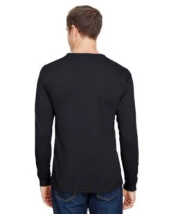 Bayside 3055 - Union-Made Long Sleeve T-Shirt With A Pocket -Wordans Shop 105042 back big