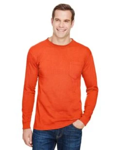 Bayside 3055 - Union-Made Long Sleeve T-Shirt With A Pocket -Wordans Shop 105045 big