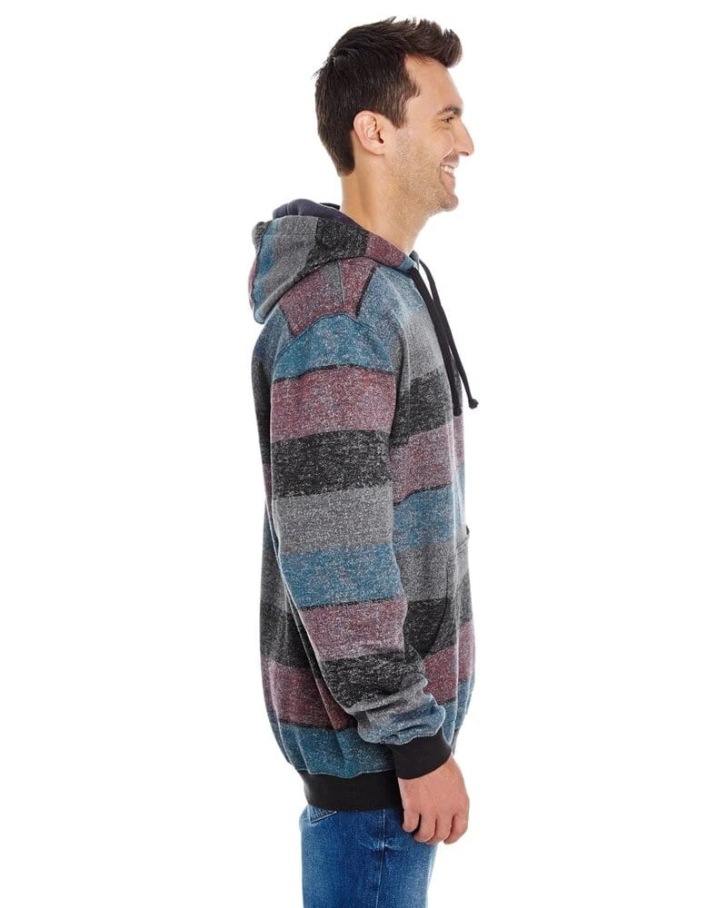 Burnside B8603 - Printed Striped Fleece Sweatshirt 2 Burnside B8603 - Printed Striped Fleece Sweatshirt - Image 2