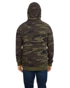 Burnside B8615 - Camo Full-Zip Hooded Sweatshirt -Wordans Shop 105443 back big
