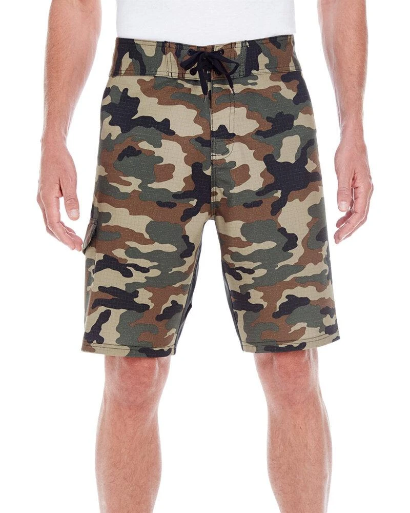 Burnside B9371 - Camo-Diamond Dobby Board Shorts 4 Burnside B9371 - Camo-Diamond Dobby Board Shorts - Image 4