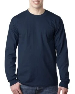 Bayside 8100 - USA-Made Long Sleeve T-Shirt With A Pocket -Wordans Shop 110637 big