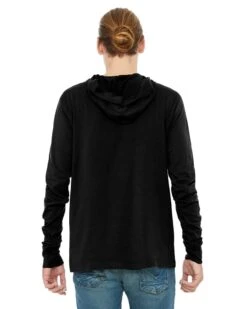 Bella+Canvas 3512 - Unisex Long Sleeve Jersey Hooded T-Shirt -Wordans Shop 111897 back big