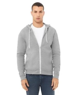Bella+Canvas 3739 - Unisex Full-Zip Hooded Sweatshirt -Wordans Shop 112086 big