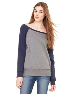 Bella+Canvas 7501 - Ladies' Triblend Wideneck Sweatshirt -Wordans Shop 112845 big