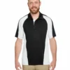 Harriton M385 - Men's Advantage Snag Protection Plus IL Colorblock Polo