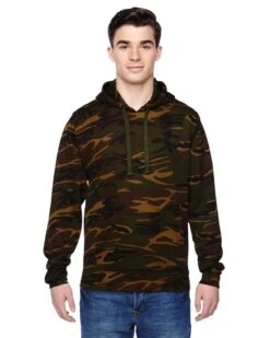 J. America 8615 - Tailgate Poly Fleece Hooded Pullover Sweatshirt