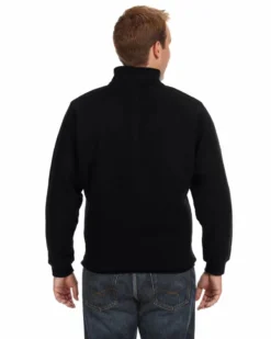 J. America 8634 - Heavyweight Quarter-Zip Fleece Sweatshirt -Wordans Shop 120049 back big