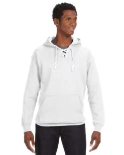 J. America 8830 - Sport Lace Hooded Sweatshirt -Wordans Shop 120184 big