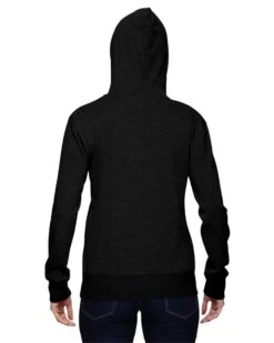 J. America 8860 - Ladies' Glitter French Terry Hooded Pullover -Wordans Shop 120328 back big