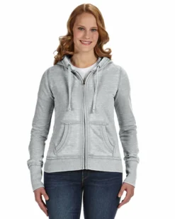 J. America 8913 - Ladies' Zen Fleece Full-Zip Hooded Sweatshirt