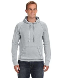 J. America 8915 - Vintage Zen Fleece Hooded Pullover Sweatshirt -Wordans Shop 120463 big