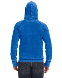 J. America 8915 - Vintage Zen Fleece Hooded Pullover Sweatshirt -Wordans Shop 120469 back big