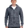 J. America 8916 - Vintage Zen Fleece Full-Zip Hooded Sweatshirt
