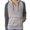 J. America 8926 - Ladies' Zen Fleece Raglan Sleeve Hooded Sweatshirt