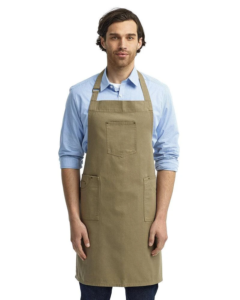 Artisan Collection By Reprime RP132 - Unisex Cotton Chino Bib Apron 4 Artisan Collection By Reprime RP132 - Unisex Cotton Chino Bib Apron - Image 4