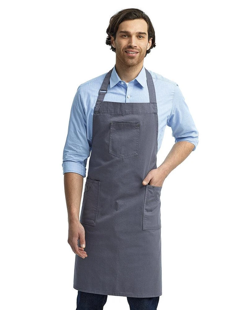 Artisan Collection By Reprime RP132 - Unisex Cotton Chino Bib Apron 6 Artisan Collection By Reprime RP132 - Unisex Cotton Chino Bib Apron - Image 6