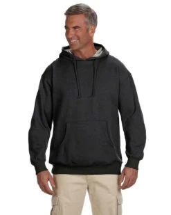 Econscious EC5570 - Adult Organic/Recycled Heathered Fleece Pullover Hooded Sweatshirt