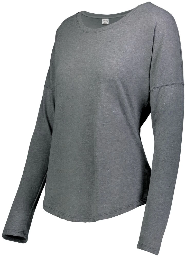 Augusta Sportswear 3077 - Ladies Lux Tri Blend Long Sleeve Tee 2 Augusta Sportswear 3077 - Ladies Lux Tri Blend Long Sleeve Tee - Image 2