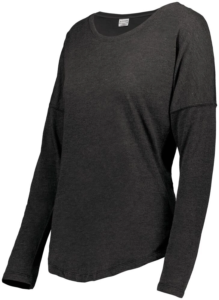 Augusta Sportswear 3077 - Ladies Lux Tri Blend Long Sleeve Tee 5 Augusta Sportswear 3077 - Ladies Lux Tri Blend Long Sleeve Tee - Image 5