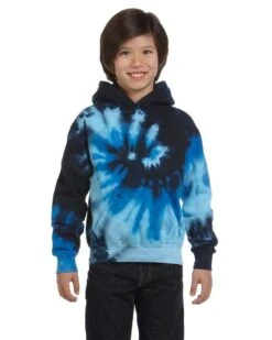 Tie-Dye CD877Y - Youth 8.5 Oz. Tie-Dyed Pullover Hooded Sweatshirt
