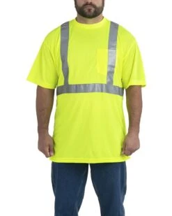 Berne HVK012 - Men's Hi-Vis Class 2 Performance Pocket T-Shirt