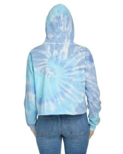 Tie-Dye CD8333 - Ladies Cropped Hooded Sweatshirt -Wordans Shop 1229807 back big