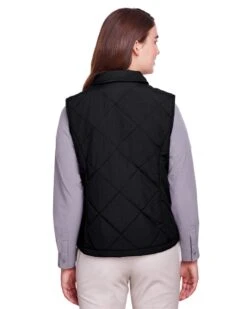 UltraClub UC709W - Ladies Dawson Quilted Hacking Vest -Wordans Shop 1230028 back big