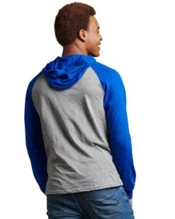 Russell Athletic 64HTTM - Adult Essential Raglan Pullover Hooded T-Shirt -Wordans Shop 1242978 back big