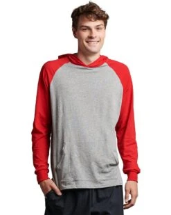 Russell Athletic 64HTTM - Adult Essential Raglan Pullover Hooded T-Shirt -Wordans Shop 1242979 big