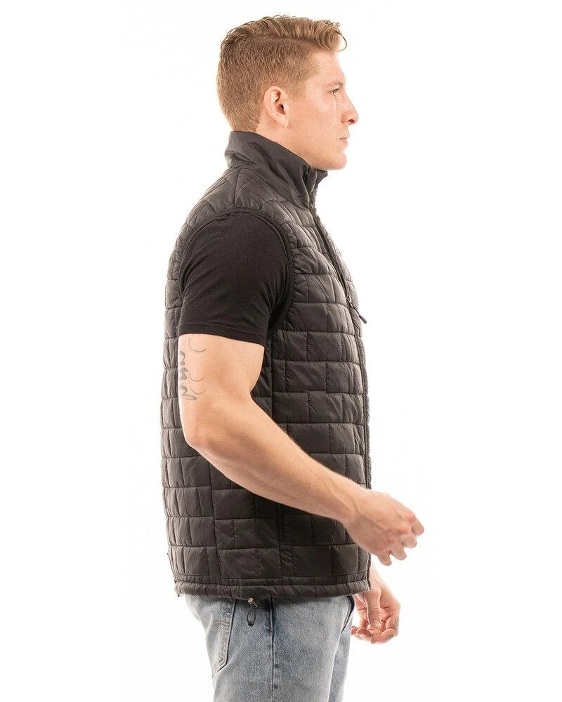 Burnside 8703BU - Adult Box Quilted Puffer Vest 2 Burnside 8703BU - Adult Box Quilted Puffer Vest - Image 2