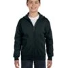 Hanes P480 - Youth 7.8 Oz. EcoSmart® 50/50 Full-Zip Hooded Sweatshirt