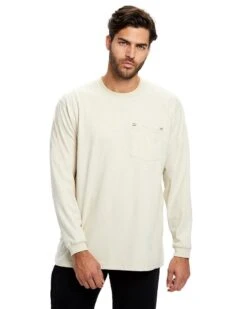 US Blanks US5544 - Men's Flame Resistant Long Sleeve Pocket T-Shirt -Wordans Shop 1243240 big