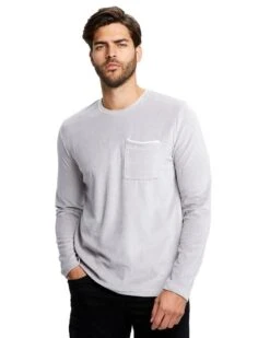 US Blanks US5594 - Unisex Velour Long Sleeve Pocket T-Shirt -Wordans Shop 1243268 big