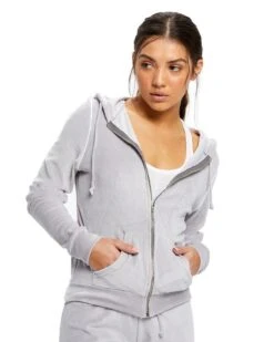 US Blanks US565 - Ladies Velour Full-Zip Hoodie 6 US Blanks US565 - Ladies Velour Full-Zip Hoodie -Wordans Shop 1243279 big
