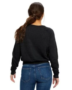 US Blanks US838 - Ladies Sponge Fleece Crop Top -Wordans Shop 1243292 back big