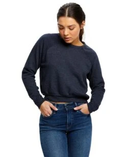 US Blanks US838 - Ladies Sponge Fleece Crop Top -Wordans Shop 1243293 big