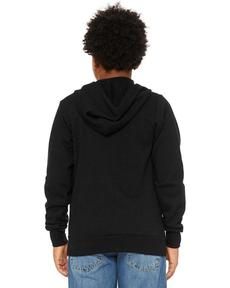 Bella+Canvas 3739Y - Youth Sponge Fleece Full-Zip Hooded Sweatshirt 3 Bella+Canvas 3739Y - Youth Sponge Fleece Full-Zip Hooded Sweatshirt - Image 3