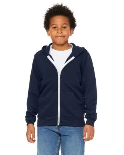 Bella+Canvas 3739Y - Youth Sponge Fleece Full-Zip Hooded Sweatshirt 12 Bella+Canvas 3739Y - Youth Sponge Fleece Full-Zip Hooded Sweatshirt -Wordans Shop 1243491 big