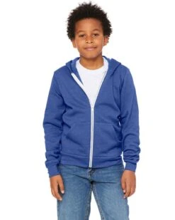 Bella+Canvas 3739Y - Youth Sponge Fleece Full-Zip Hooded Sweatshirt 15 Bella+Canvas 3739Y - Youth Sponge Fleece Full-Zip Hooded Sweatshirt -Wordans Shop 1243493 big