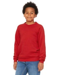 Bella+Canvas 3901Y - Youth Sponge Fleece Raglan Sweatshirt -Wordans Shop 1243514 big