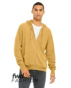 Bella+Canvas 3339C - FWD Fashion Adult Sueded Fleece Full-Zip Hooded Sweatshirt -Wordans Shop 1243589 big