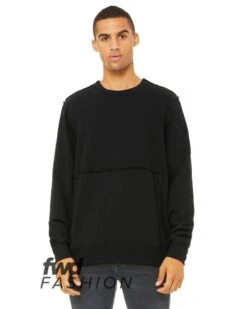 Bella+Canvas 3743 - FWD Fashion Unisex Raw Seam Crewneck Pullover
