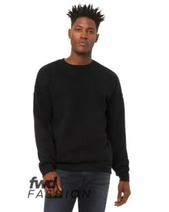 Bella+Canvas 3946 - FWD Fashion Unisex Crew Neck Side Zipper Sweatshirt