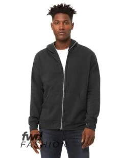 Bella+Canvas 3741 - FWD Fashion Unisex Full-Zip Fleece With Zippered Hood -Wordans Shop 1243617 big