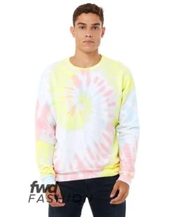 Bella+Canvas 3945RD - FWD Fashion Unisex Tie-Dye Pullover Sweatshirt