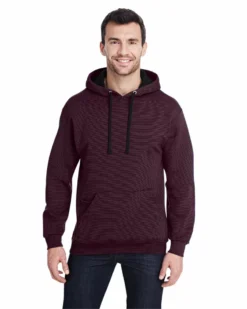 Fruit Of The Loom SF77R - Adult Sofspun® Striped Hooded Sweatshirt -Wordans Shop 1243660 big