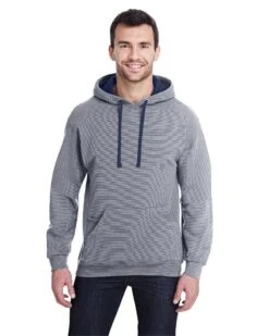 Fruit Of The Loom SF77R - Adult Sofspun® Striped Hooded Sweatshirt -Wordans Shop 1243661 big
